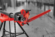 Эксплуатация сложнорычажного трубного ключа Ridgid S-6A