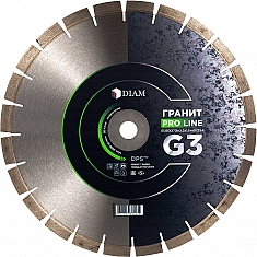 Сегментный алмазный круг Diam Pro Line 1A1RSS G3 Гранит 350 (370) мм