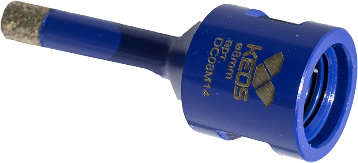 Коронки алмазные по керамограниту Keos Professional Vacuum Brazed M14 8 мм Коронки алмазные по керамограниту Keos Professional Vacuum Brazed M14 8 мм