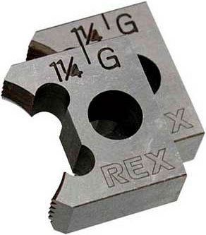 Резьбонарезные гребенки для ручного клуппа Rex 2RG Dies 32A Резьбонарезные гребенки для ручного клуппа Rex 2RG Dies 32A