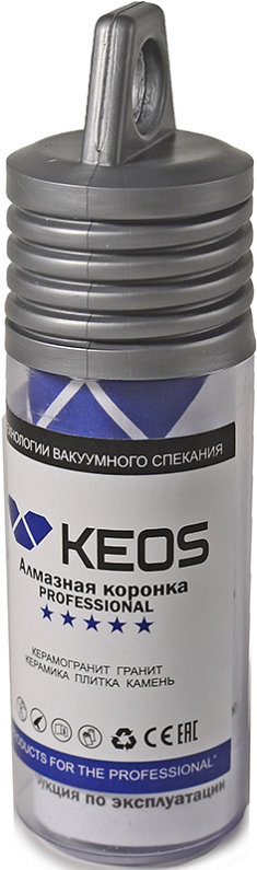 Упаковки коронки алмазной по керамограниту Keos Professional Vacuum Brazed M14 6 мм Упаковки коронки алмазной по керамограниту Keos Professional Vacuum Brazed M14 6 мм